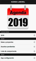 Calendario  2019 España Agenda de Trabajo penulis hantaran