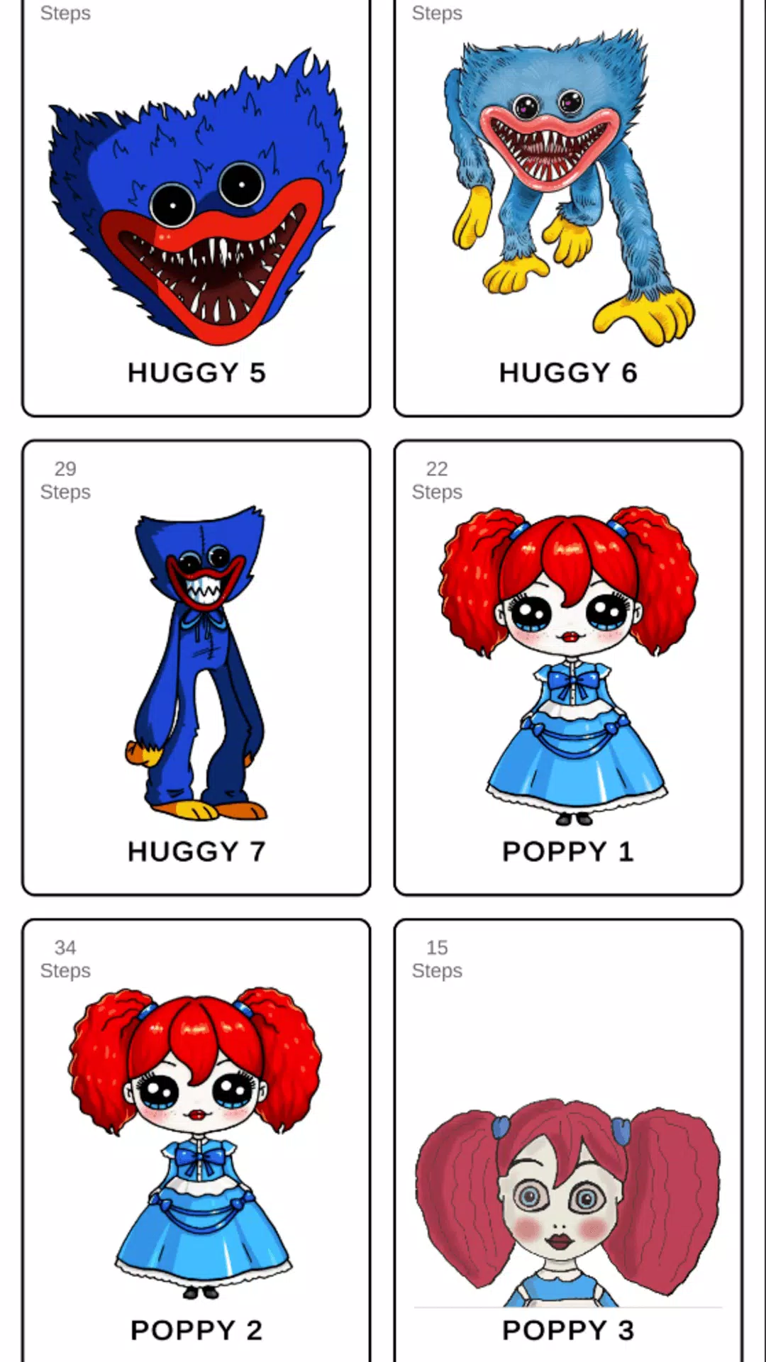 Como DIBUJAR a HUGGY WUGGY de POPPY PLAYTIME paso a paso - How to DRAW  HUGGY WUGGY easy step by step 