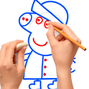 Wie man Peppa Pig zeichnet APK