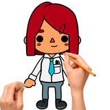 How to draw Toca Boca icono