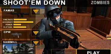 ShootEm Down: Zombies-Thriller