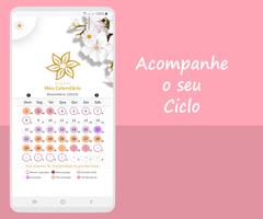 Calendário do Ciclo Menstrual Plakat