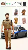 Men Police Suit -Photo Editor स्क्रीनशॉट 1