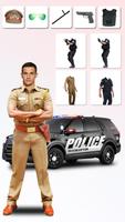 Men Police Suit -Photo Editor स्क्रीनशॉट 2