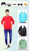 Men Sweatshirt Photo Editor Affiche