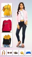 Women Sweatshirt Photo Editor 스크린샷 2