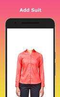 Women Formal Shirt Photo Editor Affiche