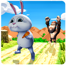 Rabbit Dash : Hunted jungle new Subway runner game APK