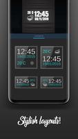 Saat Widget Koyu Mod Ekran Görüntüsü 1