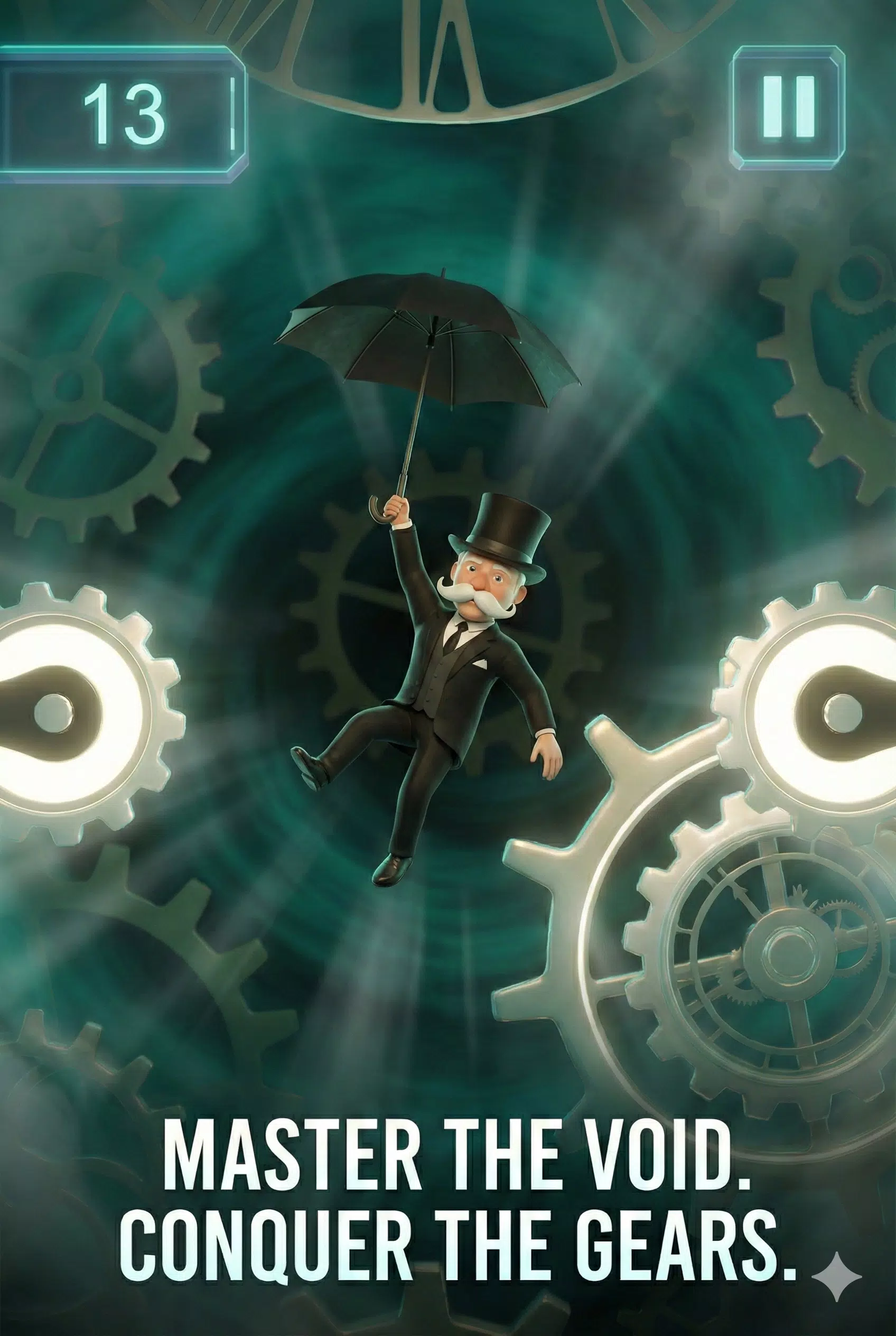 Falling Umbrella Man