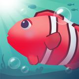 Cute Underwater Fishing Zeichen