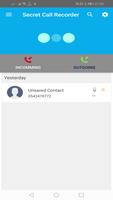 Secret Call recorder پوسٹر