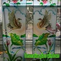 Poster Decorative glass windows