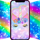 Glitter Unicorn wallpaper أيقونة