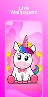 Glitter Unicorn wallpaper تصوير الشاشة 3