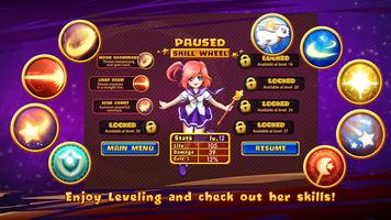 Witch Mage Anime Gamer Girl: Dream World Defender capture d'écran 2