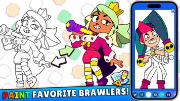 Coloring Heroes of Brawl Stars পোস্টার