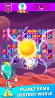 Alien Planet match 3 puzzle Cartaz