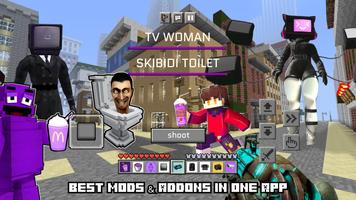 Skibidi Toilet Mods for MCPE اسکرین شاٹ 1