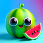 Fruit Watermelon Merge 3D أيقونة