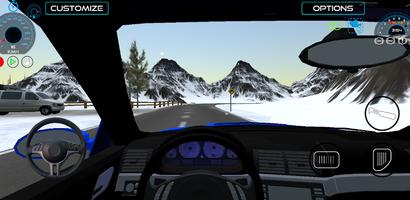 Snow Car Driving Mountain captura de pantalla 2