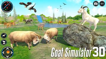 Mad Goat Simulator: Goat Games Affiche