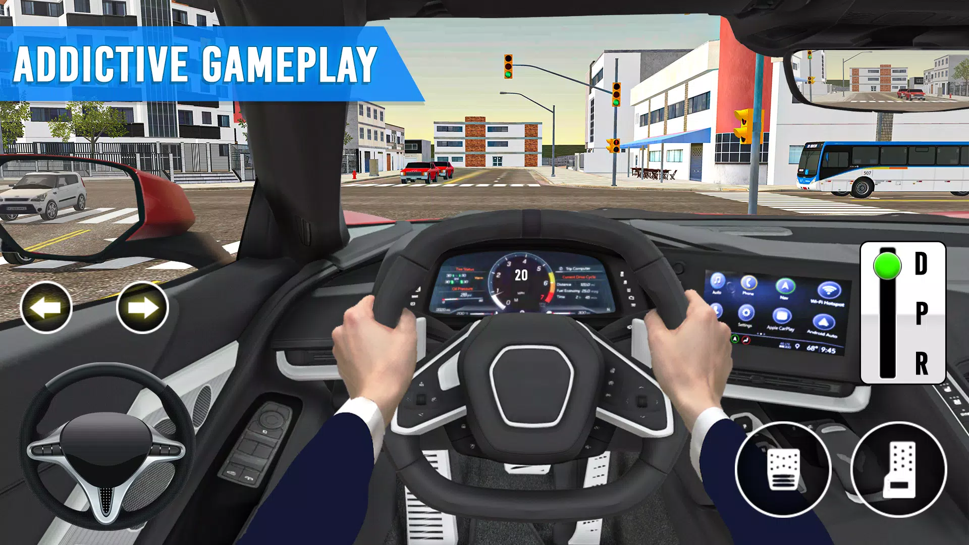 Jogo de simulador de condução de carro GT versão móvel andróide