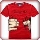 Kreatywny projekt koszulki 3D aplikacja