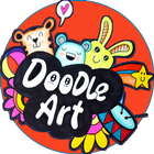 Doodle art design icône