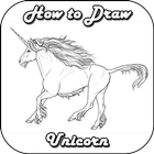Comment dessiner une licorne icône