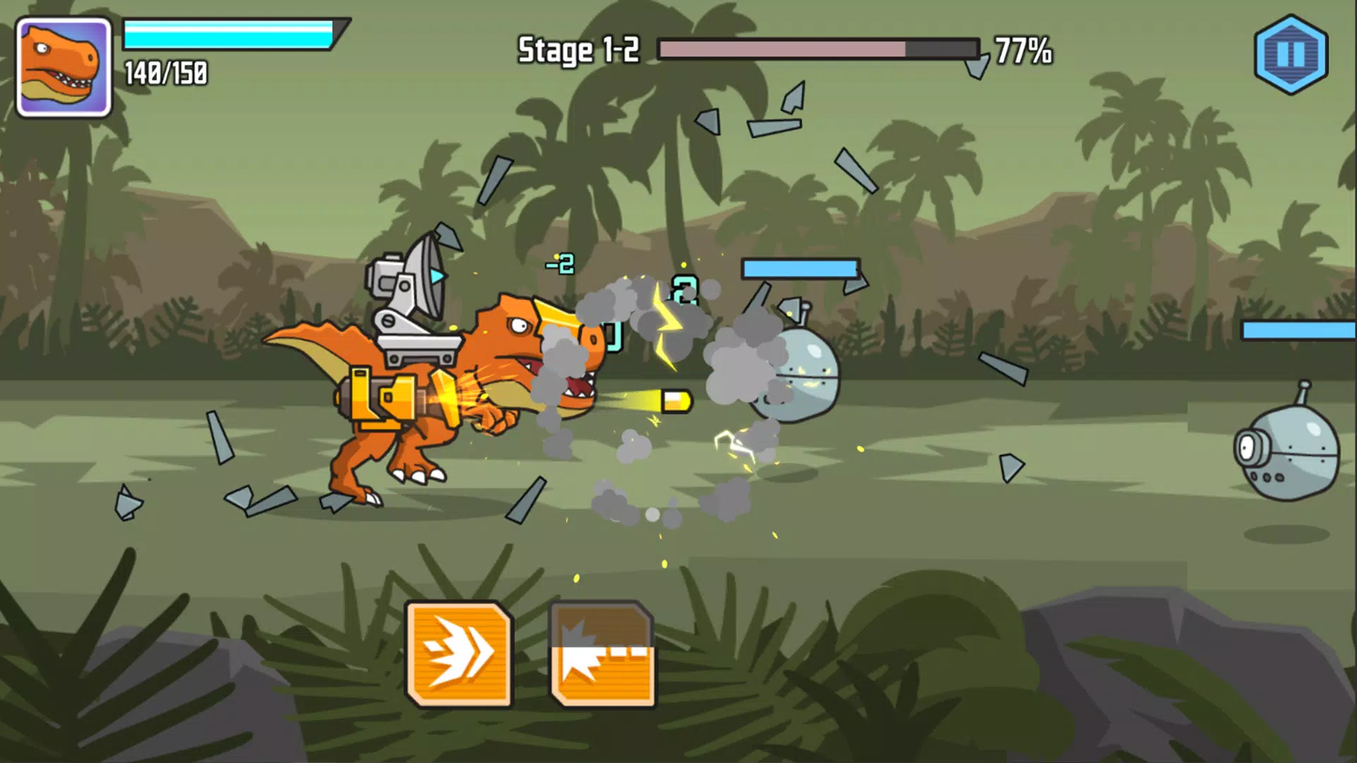 CyberDino: T-Rex vs Robots Mod apk [God Mode] download - CyberDino: T-Rex  vs Robots MOD apk 1.2.0 free for Android.