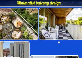 Conception de balcon minimaliste Affiche