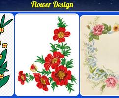 Floral design पोस्टर