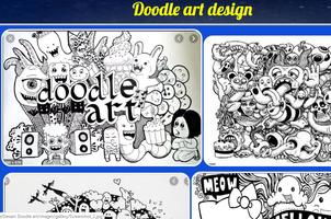 Doodle arte design Cartaz