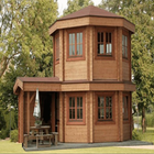 تصميم منزل خشبي أيقونة