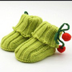 Knit design of baby shoes