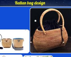 پوستر Rattan bag design