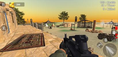 Desert Sniper FPS 3D Shooter ภาพหน้าจอ 1