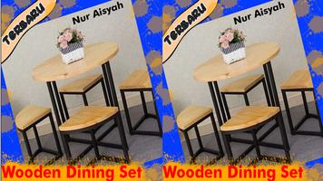 Design Wooden Dining Set penulis hantaran