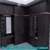 Design Minimalist Clothes Cabinet Affiche