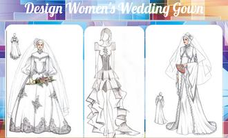 Design Women's Wedding Gown capture d'écran 1