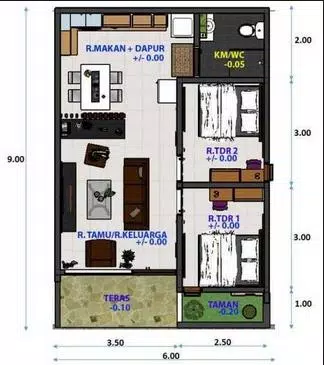 contoh plan rumah