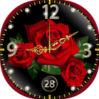 Fond d'Écran Horloge Rose Temps Réel icône