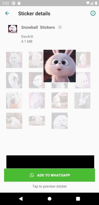Schneeball animierte Sticker für WhatsApp 2022 für Android - APK