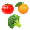 Stickers de Frutas e Vegetais