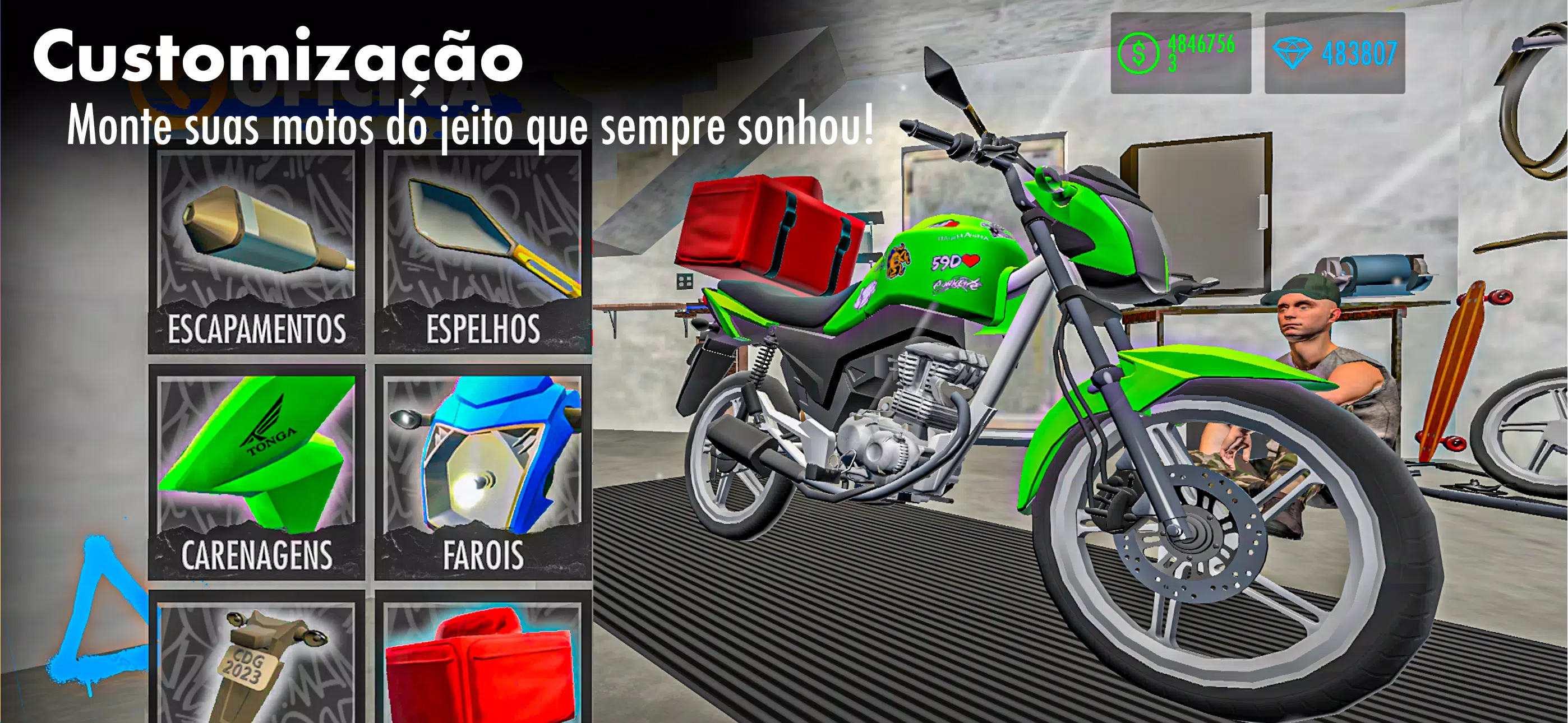 SAIU! DOWNLOAD GRAU E CORTE BETA - GAMEPLAY NOVO JOGO DE MOTOS