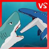 Megalodon Fights Mosasaurus-icoon