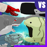 Megalodon Fights Sea Monsters