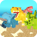Blocky Dino Park Dino Arena APK