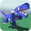 Blocky Dino Park Raptor Attack icon